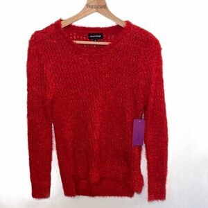 RAMPAGE Red Glittery Soft Sweater